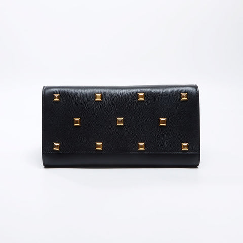 サルヴァトーレフェラガモ Salvatore Ferragamo ガンチーニ THE STUDIO 2WAY ショルダーバッグ ハンドバッグ ブラック WS13743