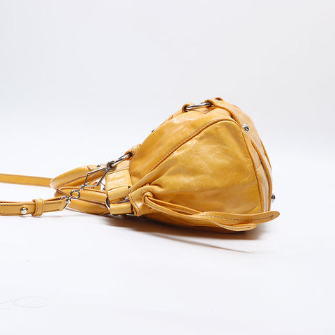 ミュウ ミュウ Miu Miu 2WAY ショルダーバッグ VITTELO LUX  ハンドバッグ イエロー WS13745