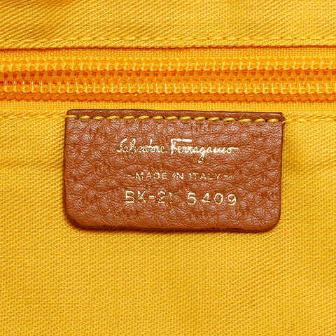 サルヴァトーレフェラガモ Salvatore Ferragamo ハンドバッグ ガンチーニ トートバッグ ブラウン WS13746