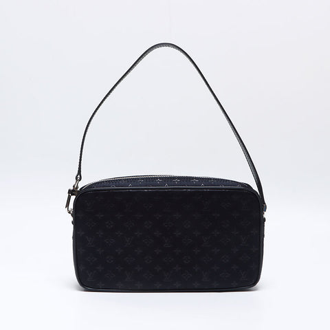 ルイ・ヴィトン LOUIS VUITTON ポシェット コントドゥフェ モノグラムサテン TH0042 ハンドバッグ ブラック WS13747