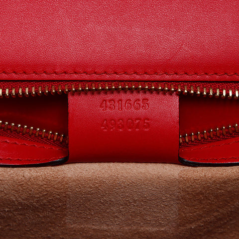 GUCCI Sylvie 2WAY Handbag Red WS13750