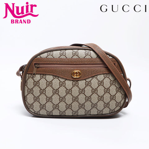 GUCCI Old Gucci GGP lats Shoulder Bag beige WS13752