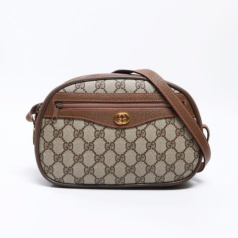 GUCCI Old Gucci GGP lats Shoulder Bag beige WS13752