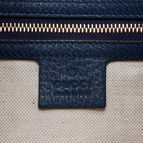 グッチ GUCCI ニュージャッキー フローラ ハンドバッグ ネイビー WS13754