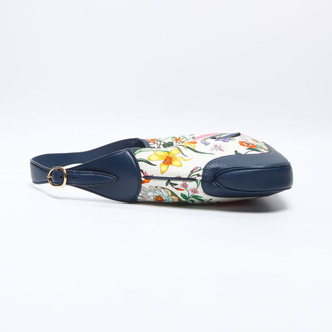 グッチ GUCCI ニュージャッキー フローラ ハンドバッグ ネイビー WS13754