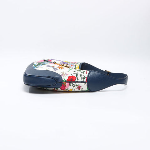 グッチ GUCCI ニュージャッキー フローラ ハンドバッグ ネイビー WS13754