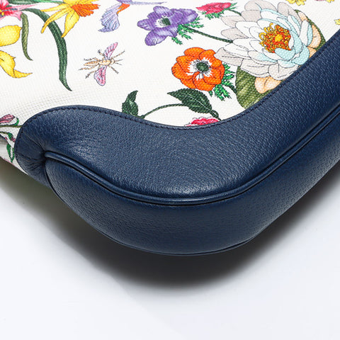 グッチ GUCCI ニュージャッキー フローラ ハンドバッグ ネイビー WS13754