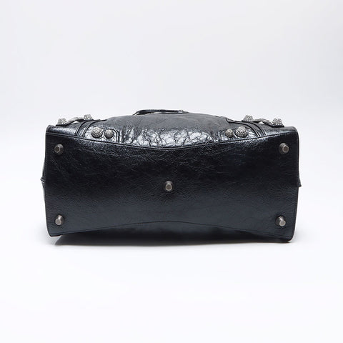 バレンシアガ BALENCIAGA ネオ カゴール シティ 2WAY　ラインストーン ハンドバッグ ブラック WS13755