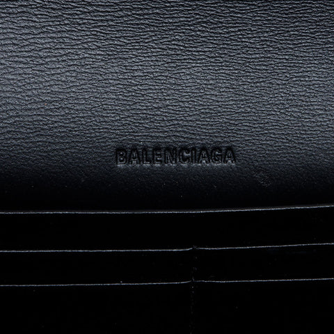 バレンシアガ BALENCIAGA 型押しレザー ショルダーバッグ ゴシップ ショルダーバッグ ブラック WS13760
