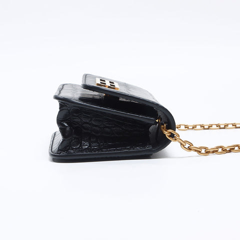バレンシアガ BALENCIAGA 型押しレザー ショルダーバッグ ゴシップ ショルダーバッグ ブラック WS13760