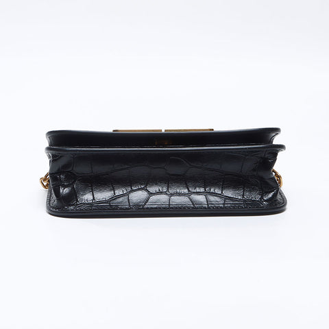 バレンシアガ BALENCIAGA 型押しレザー ショルダーバッグ ゴシップ ショルダーバッグ ブラック WS13760