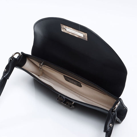 Salvatore Ferragamo Gancini pouch Handbag black WS13762