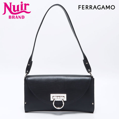 Salvatore Ferragamo Gancini pouch Handbag black WS13762