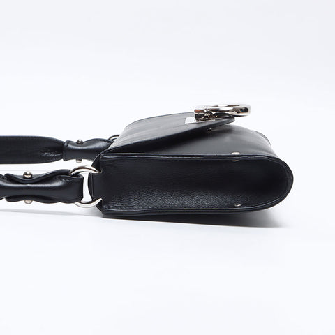 サルヴァトーレフェラガモ Salvatore Ferragamo ガンチーニ ポーチ ハンドバッグ ブラック WS13762