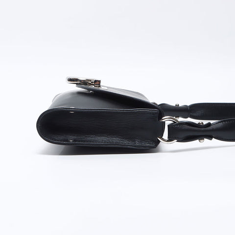 Salvatore Ferragamo Gancini pouch Handbag black WS13762