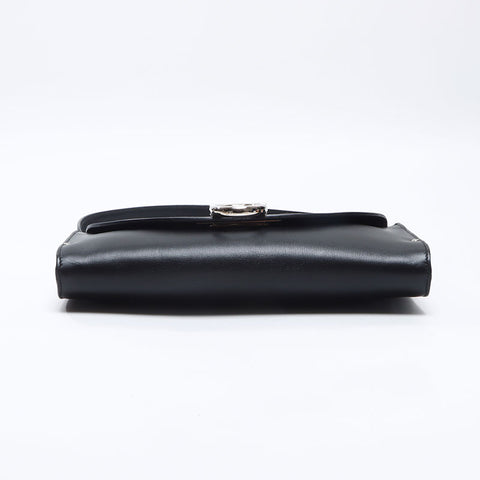 サルヴァトーレフェラガモ Salvatore Ferragamo ガンチーニ ポーチ ハンドバッグ ブラック WS13762