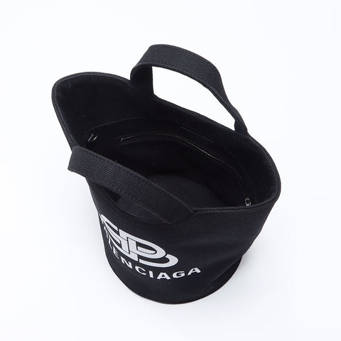 BALENCIAGA 2WAY bucket bag Handbag black WS13763