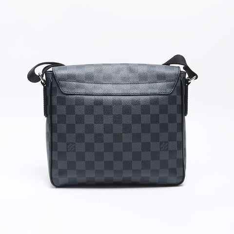 ルイ・ヴィトン LOUIS VUITTON ディストリクト ダミエ・グラフィット ショルダーバッグ ブラック WS13767