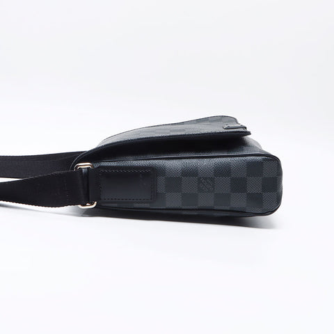 ルイ・ヴィトン LOUIS VUITTON ディストリクト ダミエ・グラフィット ショルダーバッグ ブラック WS13767
