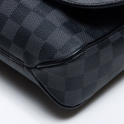 ルイ・ヴィトン LOUIS VUITTON ディストリクト ダミエ・グラフィット ショルダーバッグ ブラック WS13767