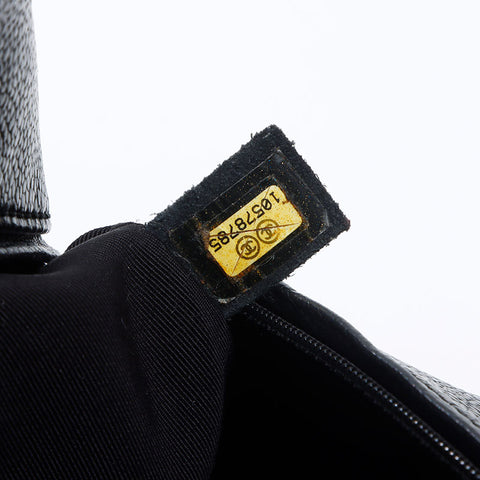 シャネル CHANEL キャビアスキン デカココマーク ミニボストンバッグ 10番台 2005-2006 ハンドバッグ ブラック WS13768
