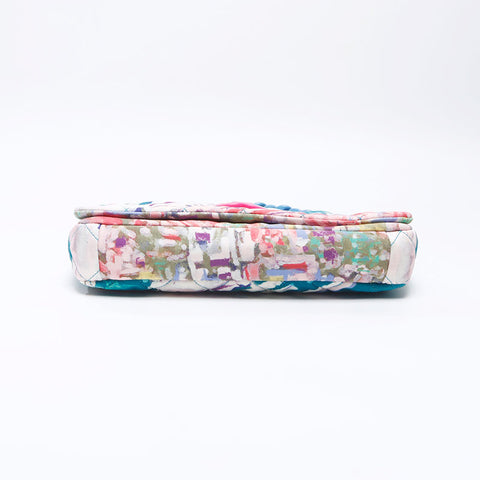 シャネル CHANEL 14番台 2010-2011 ウォーターカラー キャンバス ショルダーバッグ ブルー WS13771
