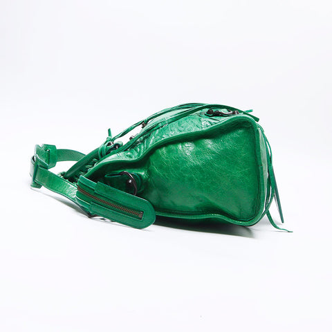 バレンシアガ BALENCIAGA レザー シティ 2way ショルダーバッグ グリーン WS13773