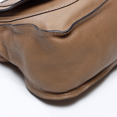 Chloe Leather Marcy Shoulder Out of stock Handbag Brown WS13774