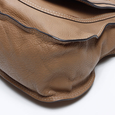 Chloe Leather Marcy Shoulder Out of stock Handbag Brown WS13774