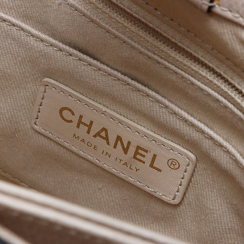 シャネル CHANEL 24番台 2016-2017 ミニ エグゼスティブトート ハンドバッグ ホワイト ブラック WS13780