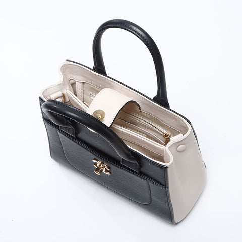 CHANEL 24th series 2016-2017 Mini Executive Tote Handbag White black WS13780