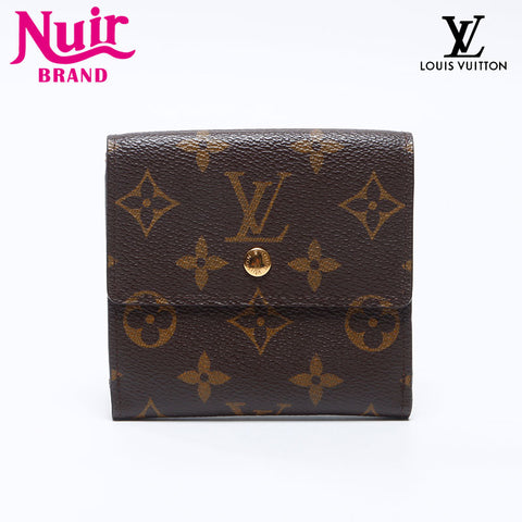 LOUIS VUITTON 2004 Monogram Elise Bifold Wallet Brown WS13784