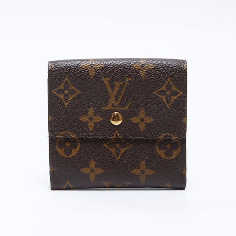 LOUIS VUITTON 2004 Monogram Elise Bifold Wallet Brown WS13784
