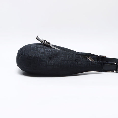 フェンディ FENDI ズッキーノ キャンバス ショルダーバッグ ブラック WS13785