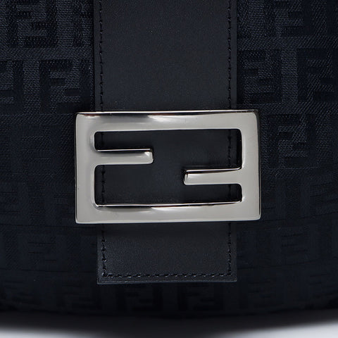 フェンディ FENDI ズッキーノ キャンバス ショルダーバッグ ブラック WS13785