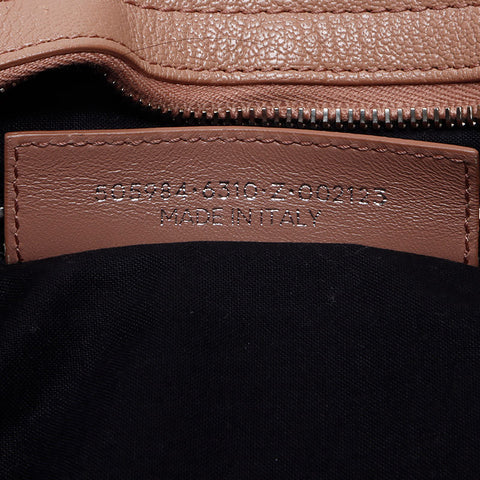 BALENCIAGA Metallic Edge City Leather Shoulder Bag pink WS13787
