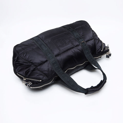 シャネル CHANEL スポーツライン ココマーク ナイロン 10番台 2005-2006 ボストンバッグ ブラック WS13789