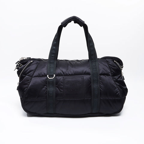 シャネル CHANEL スポーツライン ココマーク ナイロン 10番台 2005-2006 ボストンバッグ ブラック WS13789