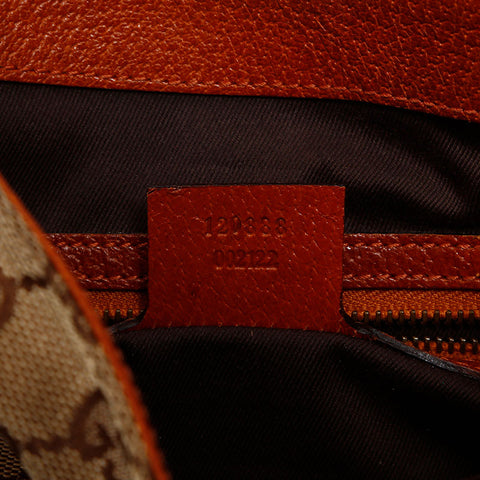 GUCCI New Jackie GG Canvas Shoulder Bag Brown WS13790