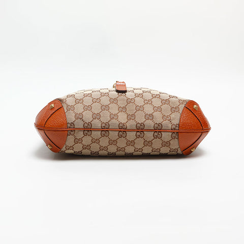 GUCCI New Jackie GG Canvas Shoulder Bag Brown WS13790