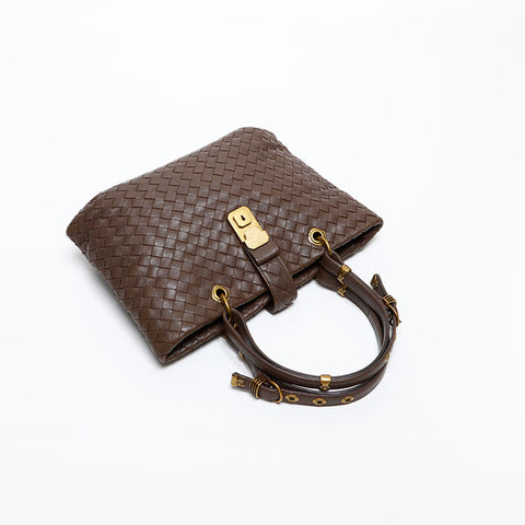 BOTTEGAVENETA INTRECCIATO Rome Mini Handbag Brown WS13792