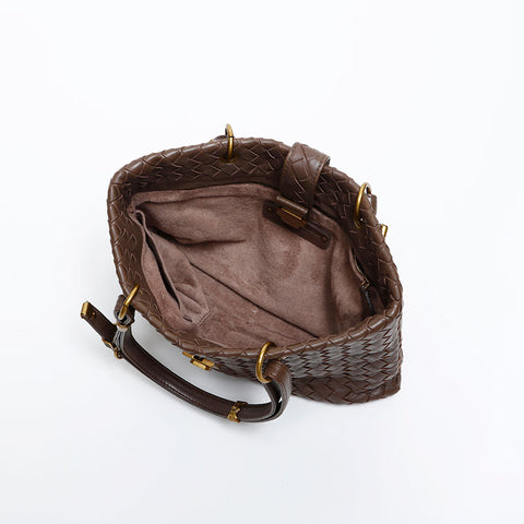 BOTTEGAVENETA INTRECCIATO Rome Mini Handbag Brown WS13792
