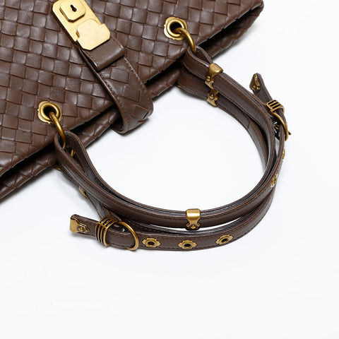 BOTTEGAVENETA INTRECCIATO Rome Mini Handbag Brown WS13792
