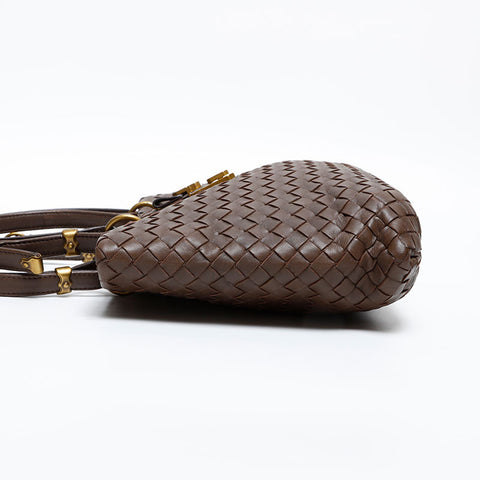 BOTTEGAVENETA INTRECCIATO Rome Mini Handbag Brown WS13792
