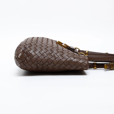 BOTTEGAVENETA INTRECCIATO Rome Mini Handbag Brown WS13792