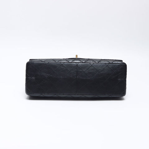 シャネル CHANEL 2.55 ダブルフラップ チェーン マトラッセ 27番台 2018-2019 ショルダーバッグ ブラック WS13794