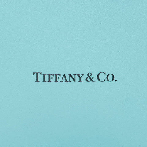TIFFANY&Co. Mini shopping tote leather 2way Shoulder Bag blue WS13795