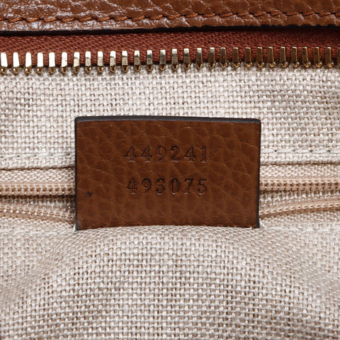 グッチ GUCCI GGキャンバス×レザー 2way ショルダーバッグ ブラウン WS13797