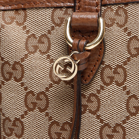 グッチ GUCCI GGキャンバス×レザー 2way ショルダーバッグ ブラウン WS13797