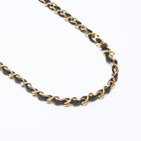 シャネル CHANEL 1番台 ラムスキン ミニマトラッセ チェーン 1985-1990s ショルダーバッグ ブラック WS13798